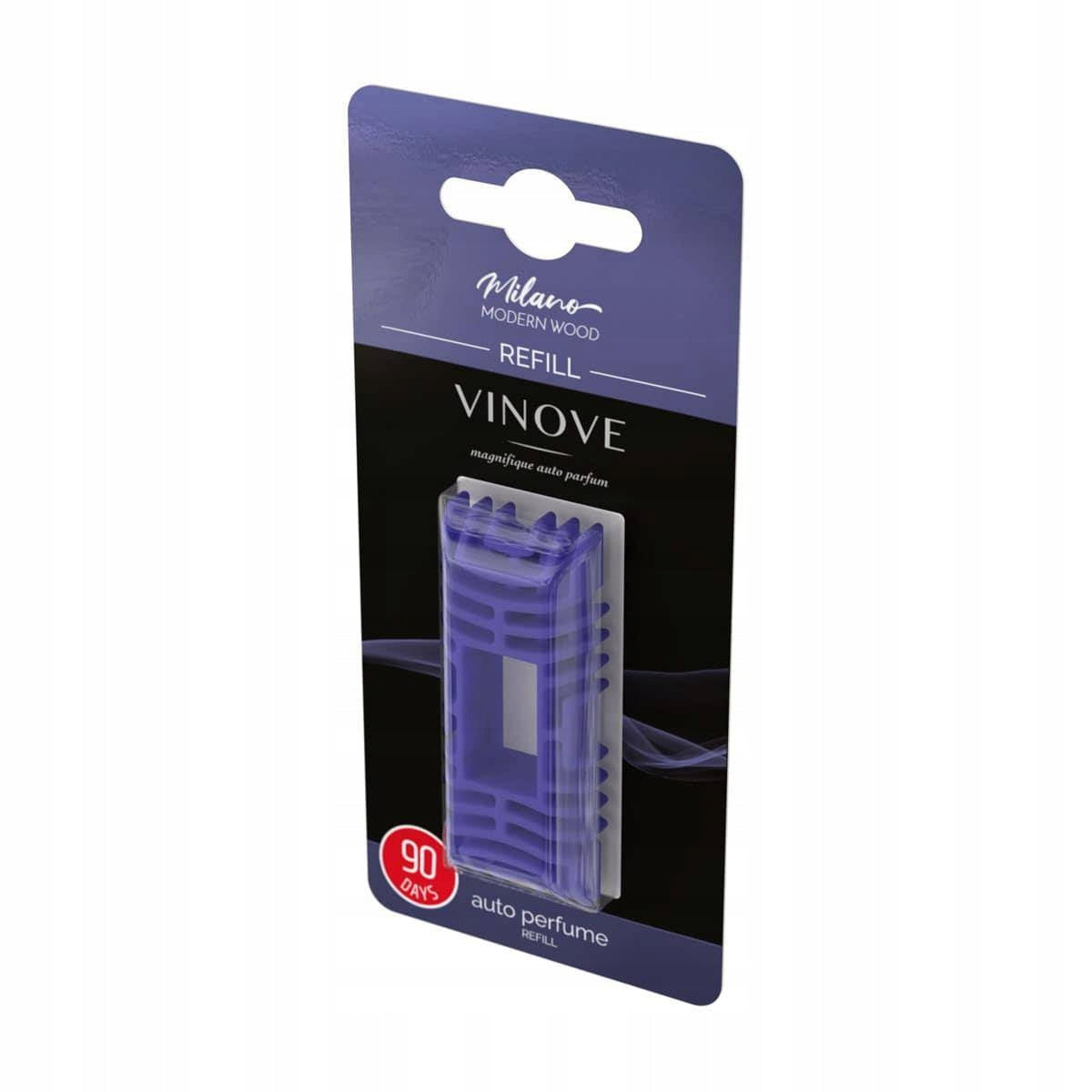 FRAGRANCE VINOVE REFILL MILANO MODERN WOOD AIR FRESHENER CARTRIDGE FOR CAR