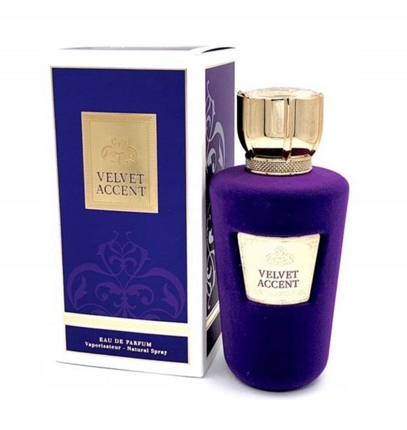 FRAGRANCE WORLD Velvet Accent 100ml Perfume Unisex Elegance and Style