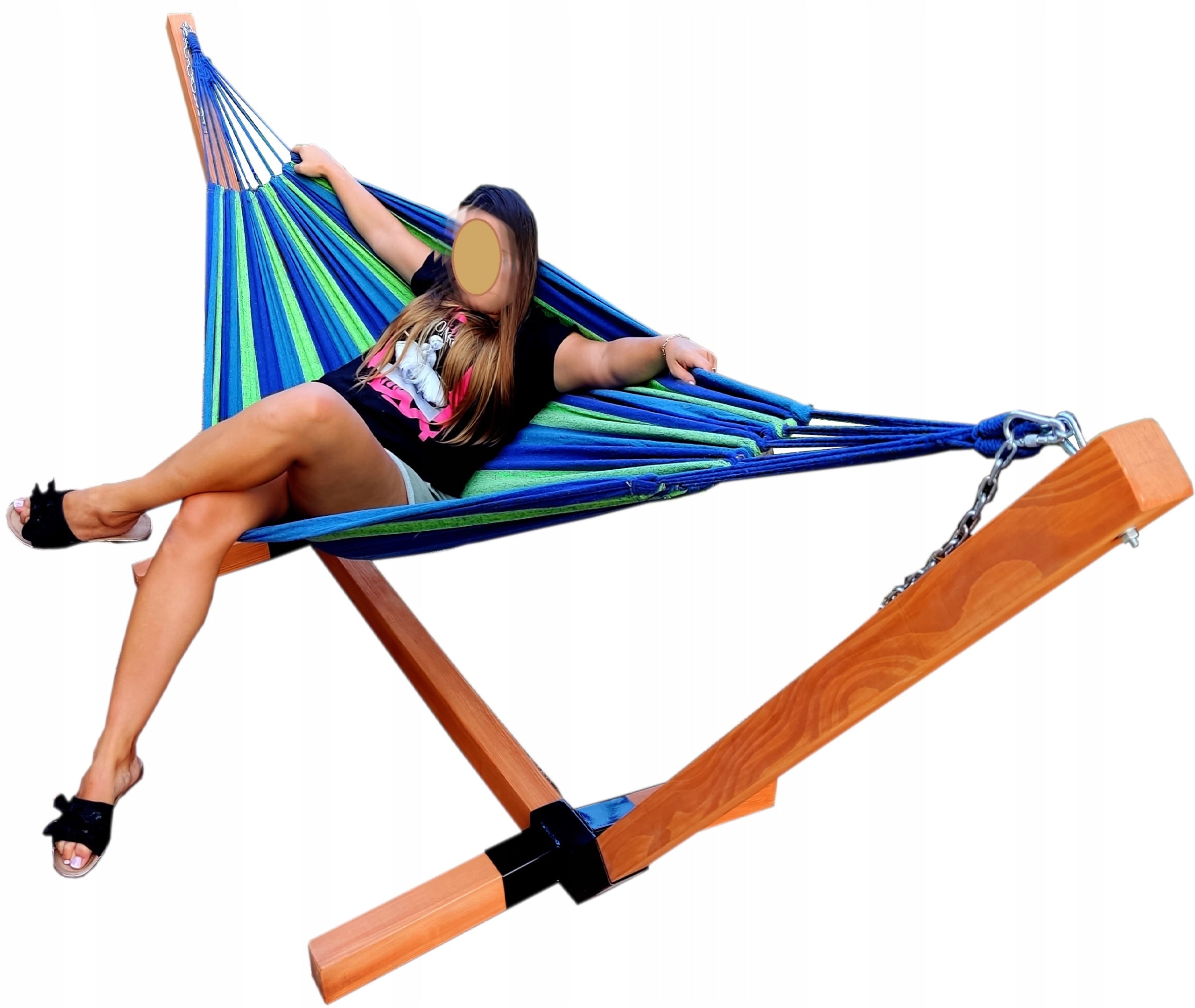 FRAME + HAMMOCK IMPREGNATED STAND STRONG 2-PERSON