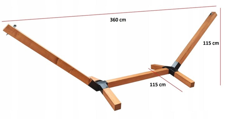 FRAME HAMMOCK PREMIUM XXL WOODEN SET 100x100 GIFT FOR GARDEN Kind not specified