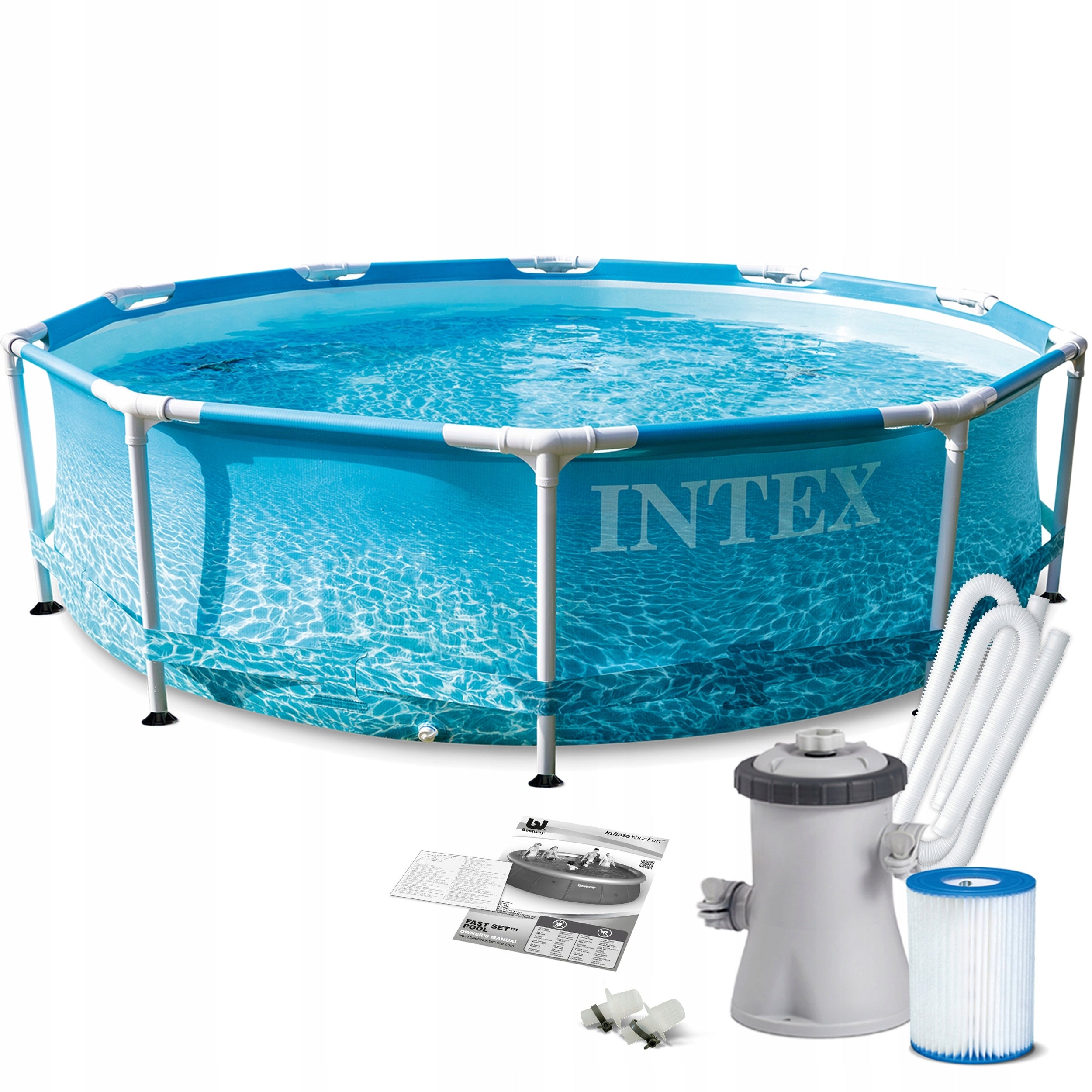 FRAME POOL 305x76cm INTEX 28208 + PUMP + FILTER Packaging status original