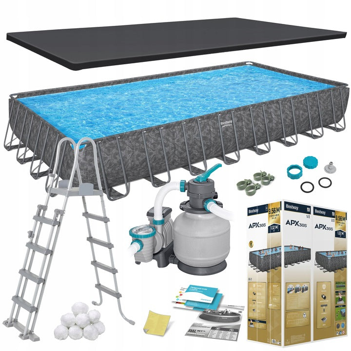FRAME POOL GARDEN ALL YEAR ROUND 956x488x132 APX SET 13in1 BESTWAY 561KJ