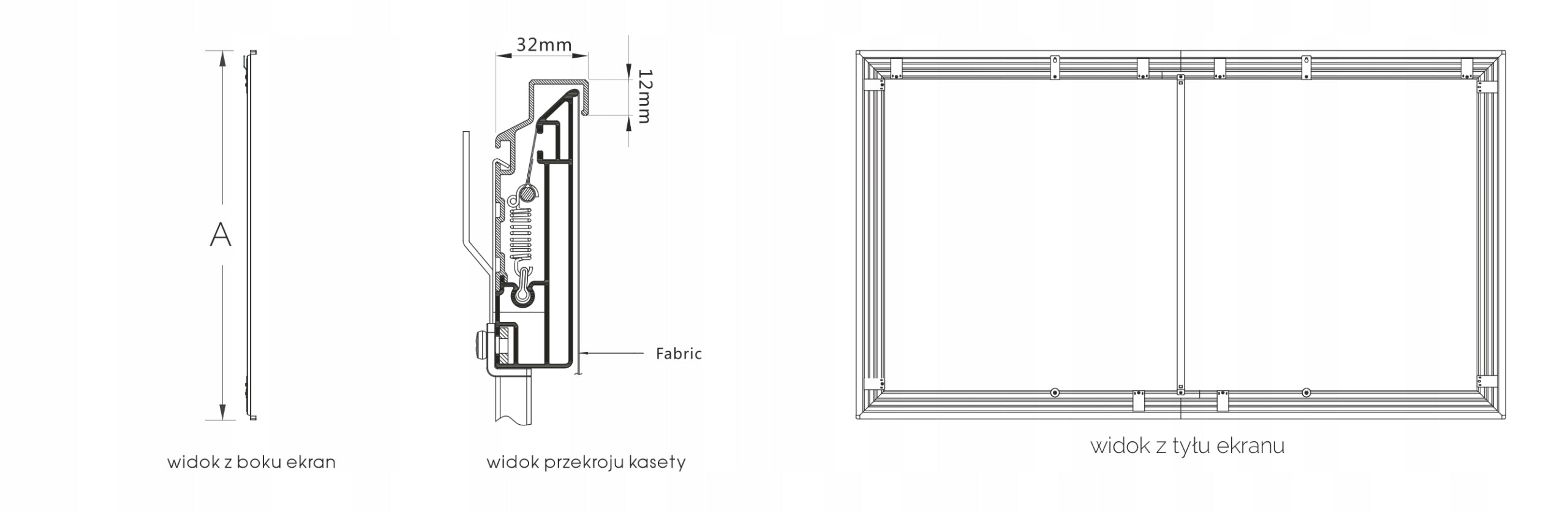 FRAME SCREEN SUPREMA TAURUS SLIM ALR LT 280x158 cm Brand SUPREMA