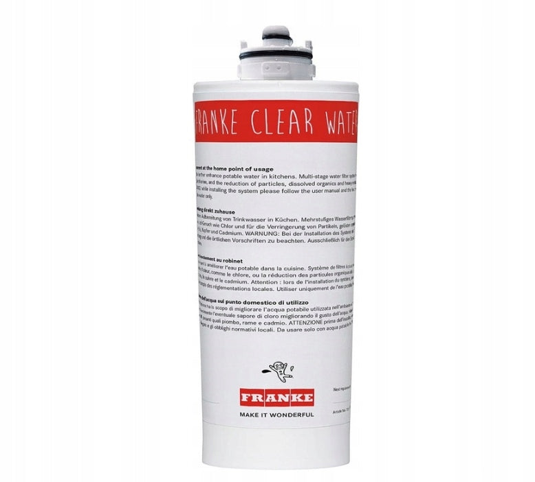 FRANKE REPLACEMENT FILTER CLEAR WATER 133.0284.026 Manufacturer code 026