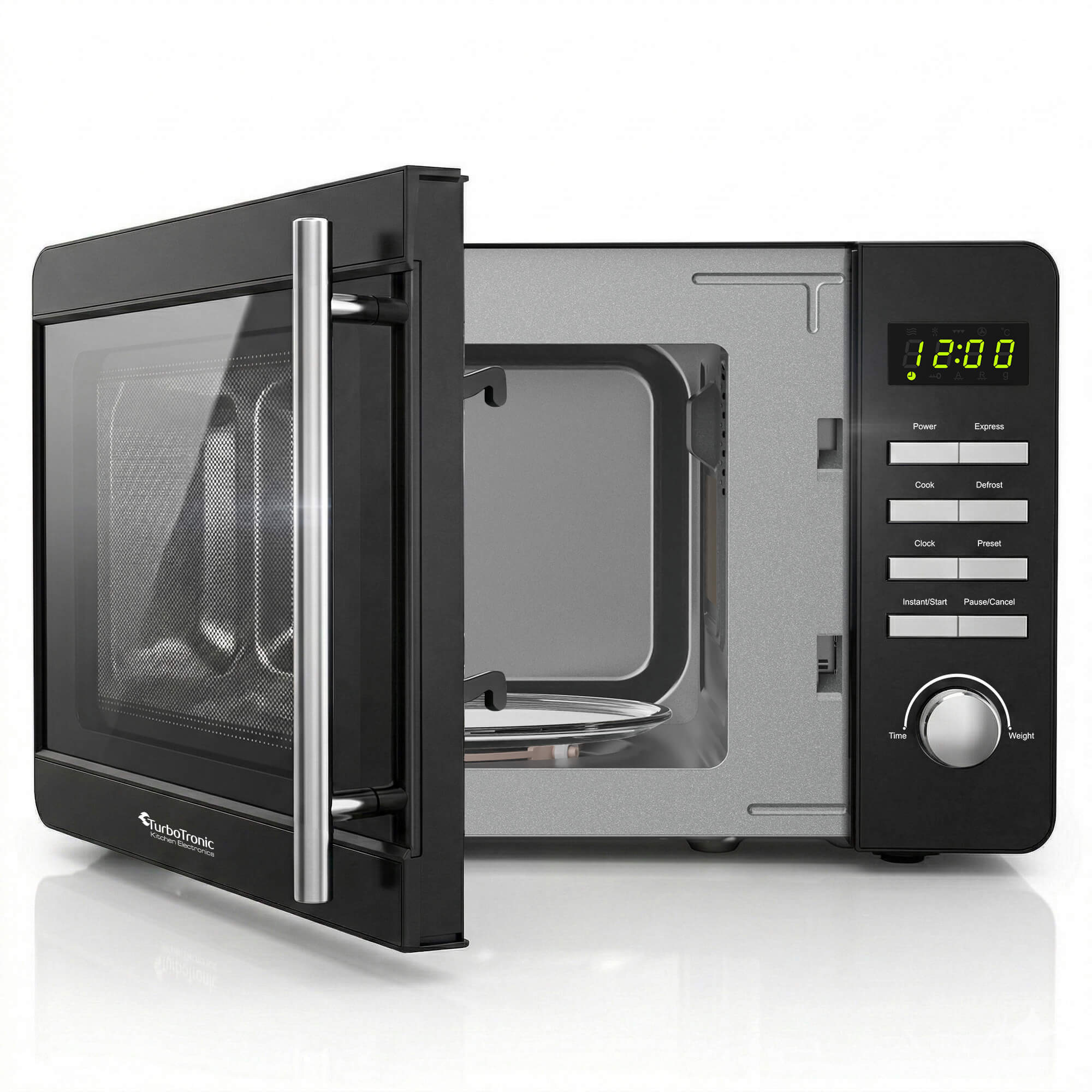 FREESTANDING DIGITAL MICROWAVE OVEN 8 PROGRAMS LOCK 20L 700W Brand TurboTronic By Z-LINE