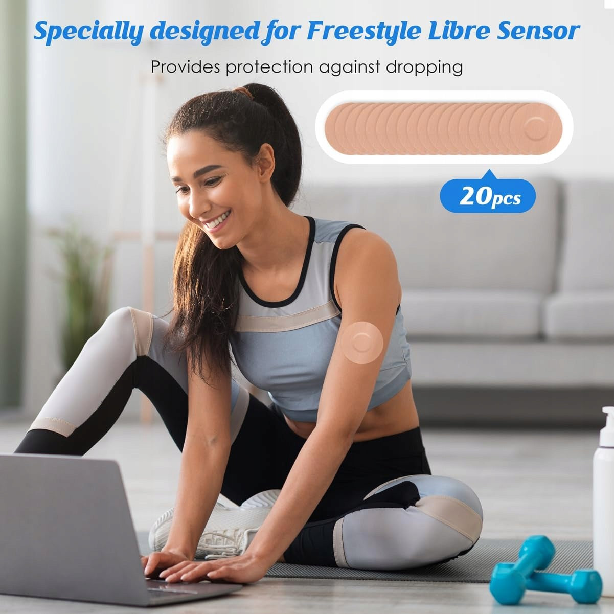 FREESTYLE LIBRE PATCHES 1 2 3 WATERPROOF 20 PCS BROWN Medical device no