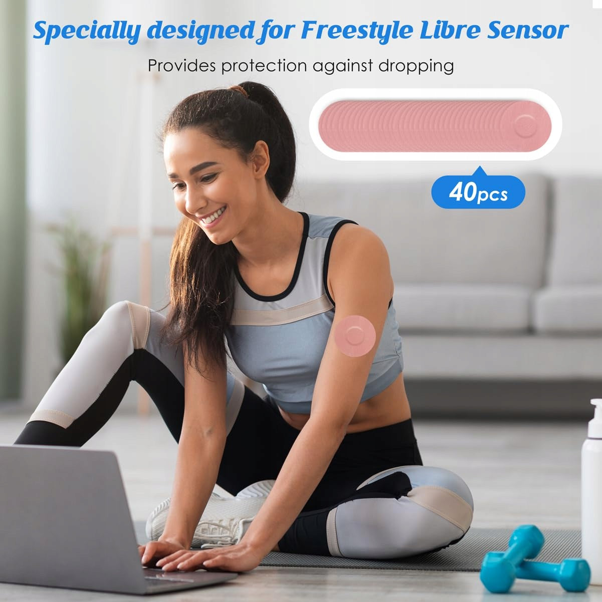 FREESTYLE LIBRE PATCHES 1 2 3 WATERPROOF 40 PIECES PINK Medical device no
