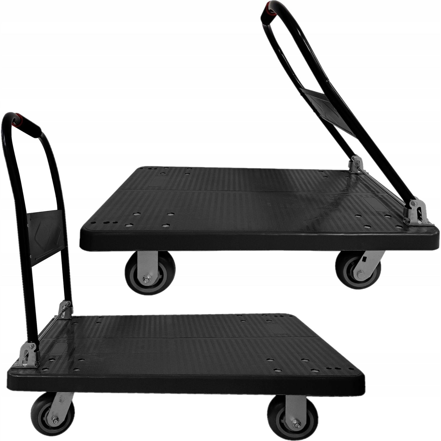 FREIGHT PLATFORM WAREHOUSE TROLLEY 90X60 CM 400KG SOLID STRONG FOLDING