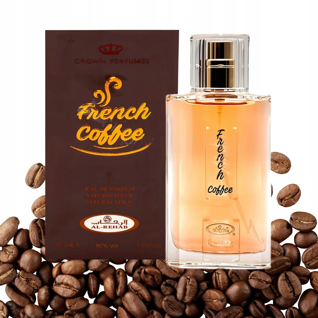 FRENCH COFFEE Arabic Perfumed Water 50 ml EDP | Al Rehab Packaging status original