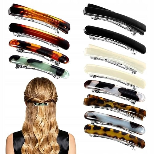 FRENCH WOMEN'S HAIR CLIPS 12 PCS VINTAGE SET FOR WOMEN