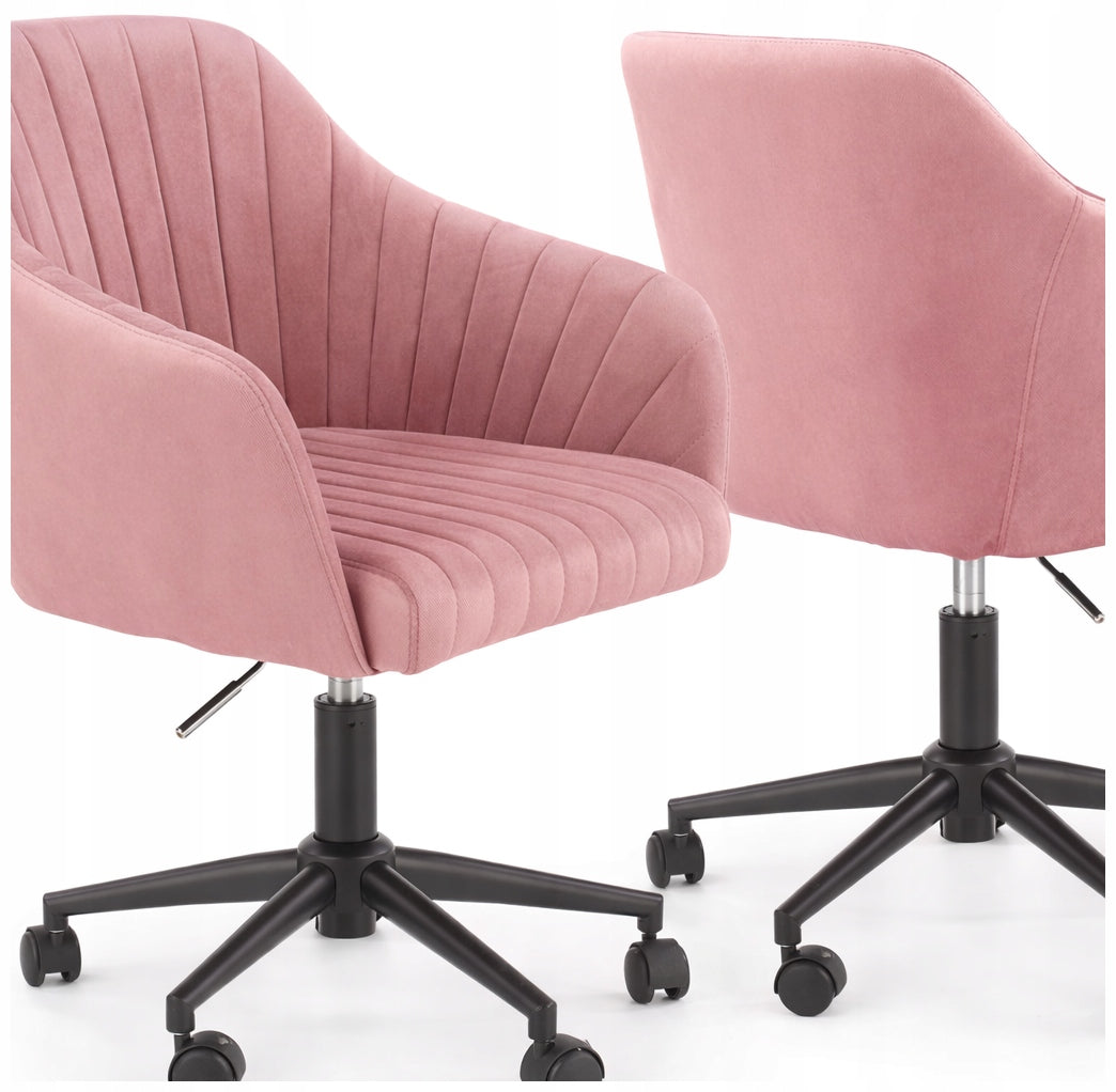 FRESCO Office Chair Pink Swivel Adjustable Fabric Chair Medical device no