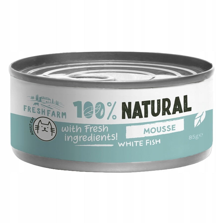 FRESH FARM MOUSSE WHITE FISH 85G