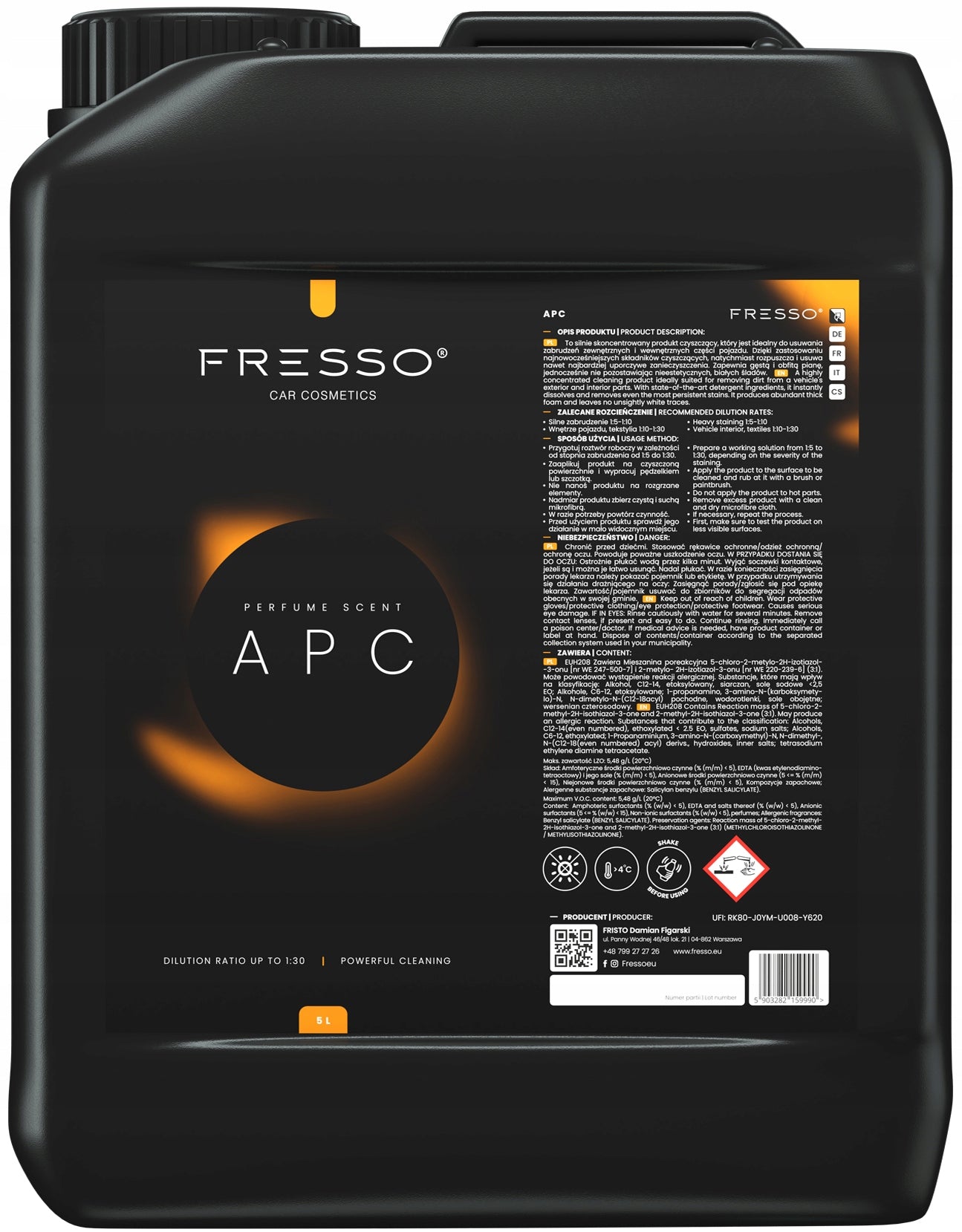 FRESSO APC ALL-ROUND CLEANER FOR CAR CONCENTRATE 5L