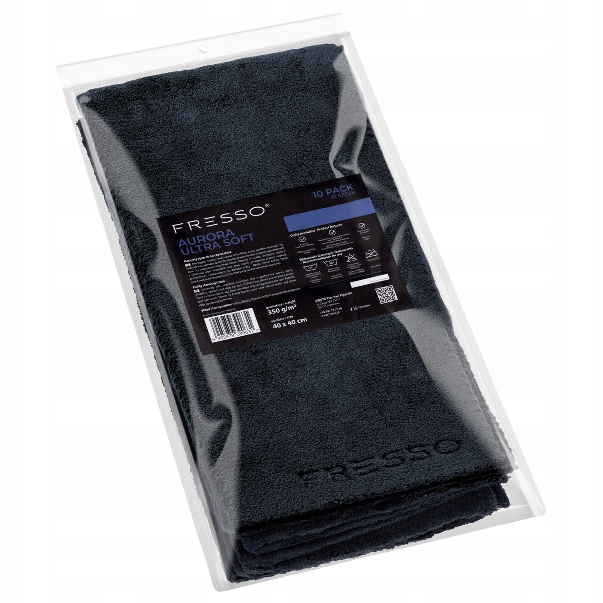 FRESSO AURORA ULTRA SOFT 10-PACK SEAMLESS MICROFIBRE 40X40CM, 350GSM