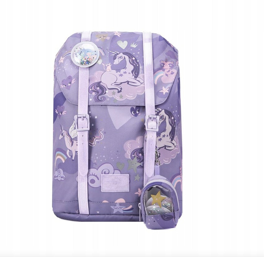 FRII OF NORWAY ERGONOMICKÁ ŠKOLSKÁ TAŠKA RETRO 22 L - UNICORN PURPLE