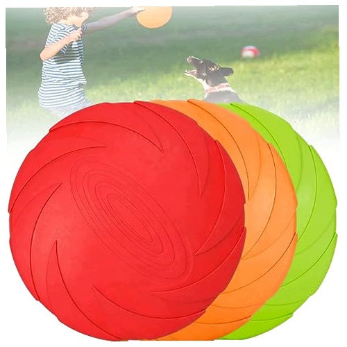 FRISBEE FOR DOG SET OF 3 PIECES NATURAL RUBBER 18 CM TRAINING FOR HOME