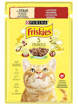 FRISKIES WET CAT FOOD BEEF 85G