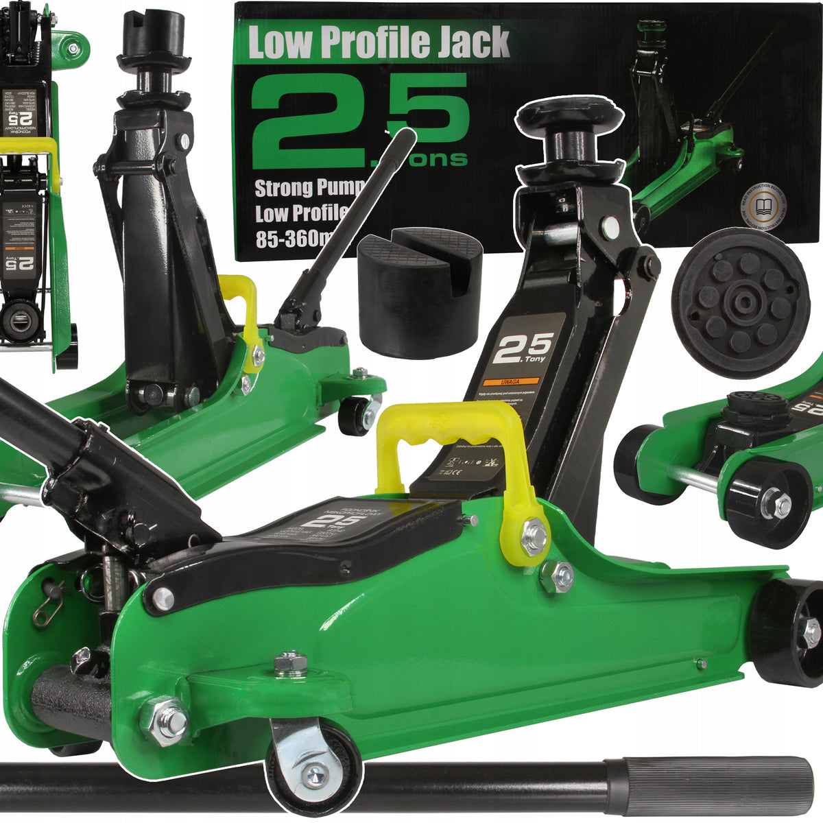 FROG LIFT LOW PROFILE CAR JACK RANGE 85-360MM 2,5T Brand no brand