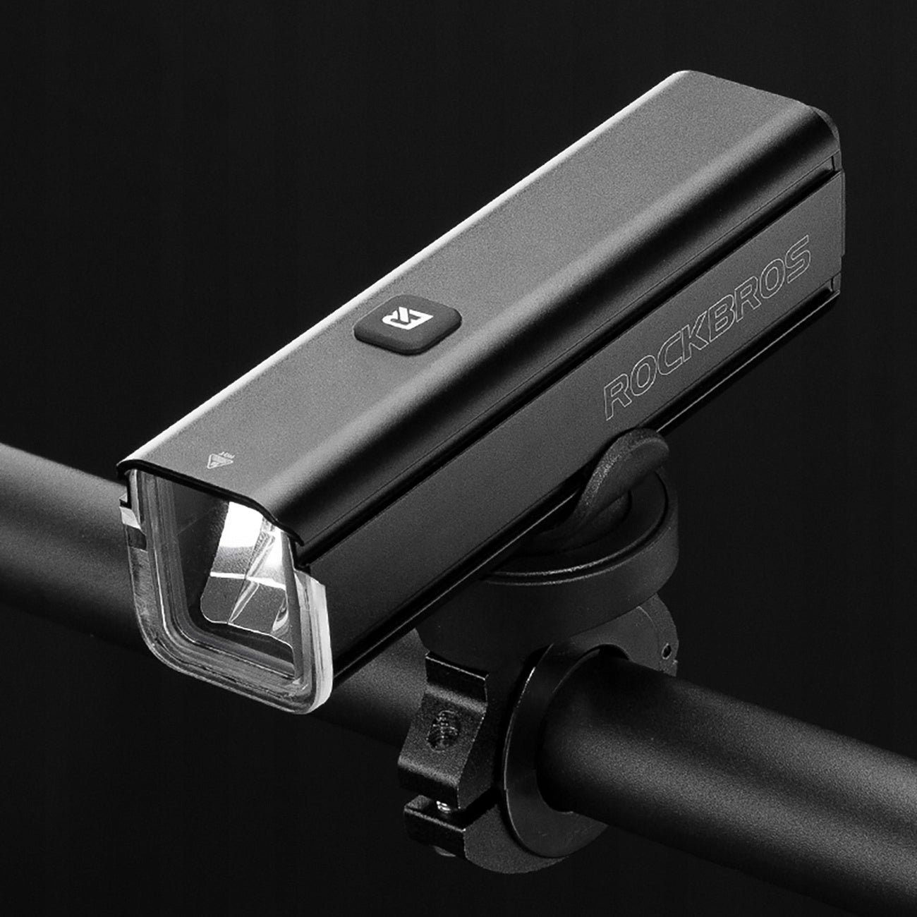 FRONT BICYCLE LIGHT STRONG ROCKBROS 1000LM, IPX6, 4500mAh USB-C BLACK Color black
