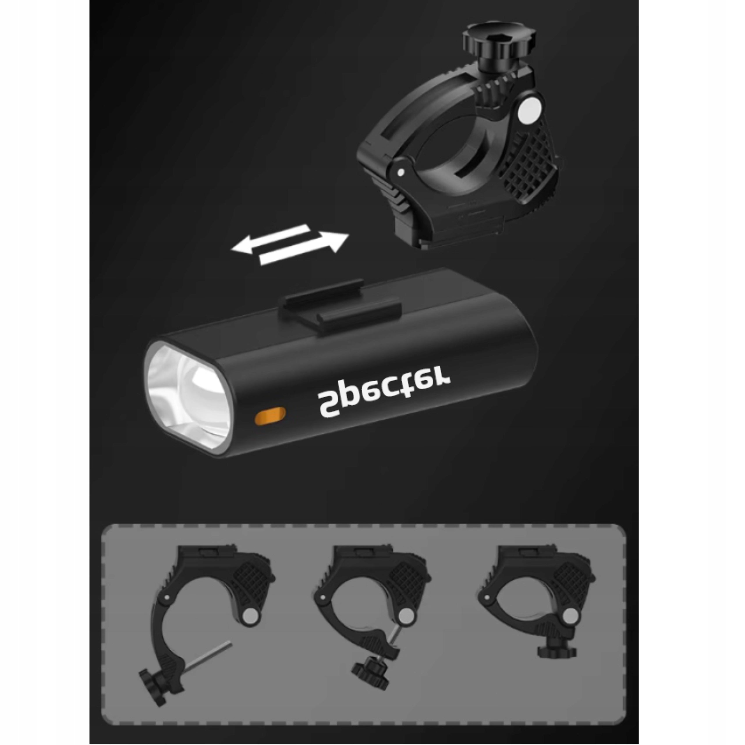 FRONT BIKE LIGHT LED SPECTER 1600lm 5200mAh with powerbank function Light beam 1600 lm