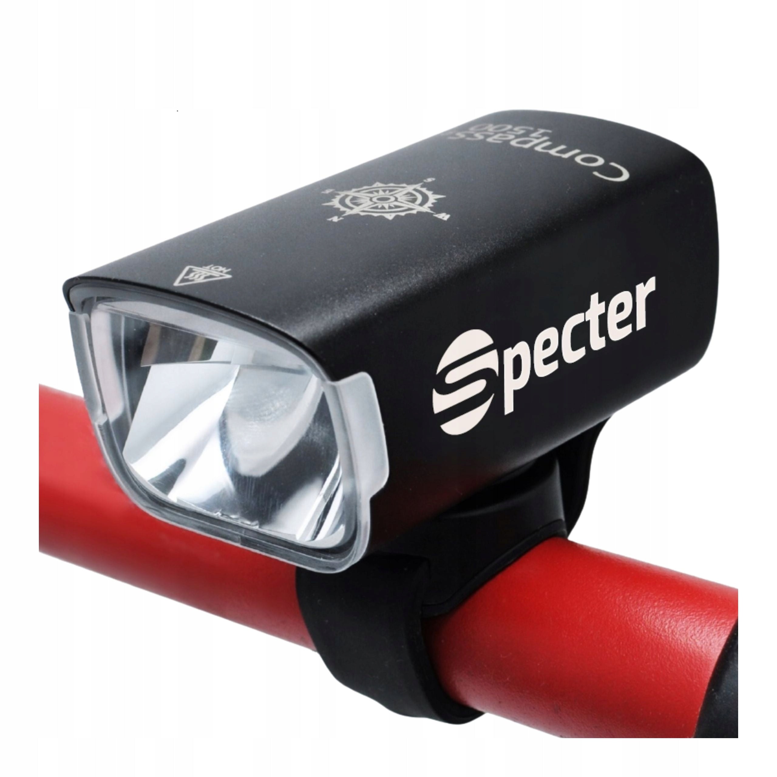 FRONT BIKE LIGHT LED USB C Specter Compass 1500LM 7 modes
