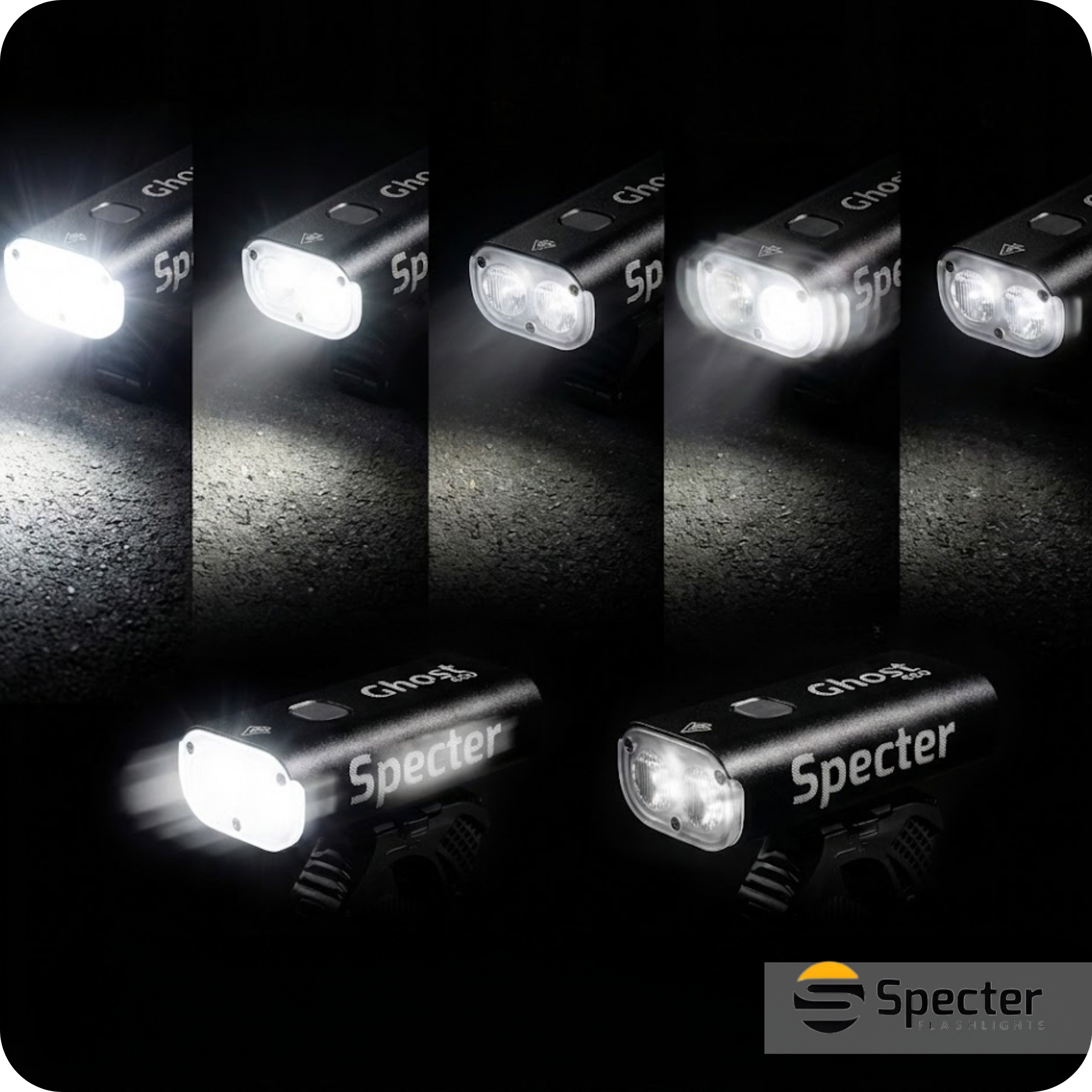 FRONT BIKE LIGHT LED USB C with Powerbank Function 650 LM 4400MAH Brand Specter