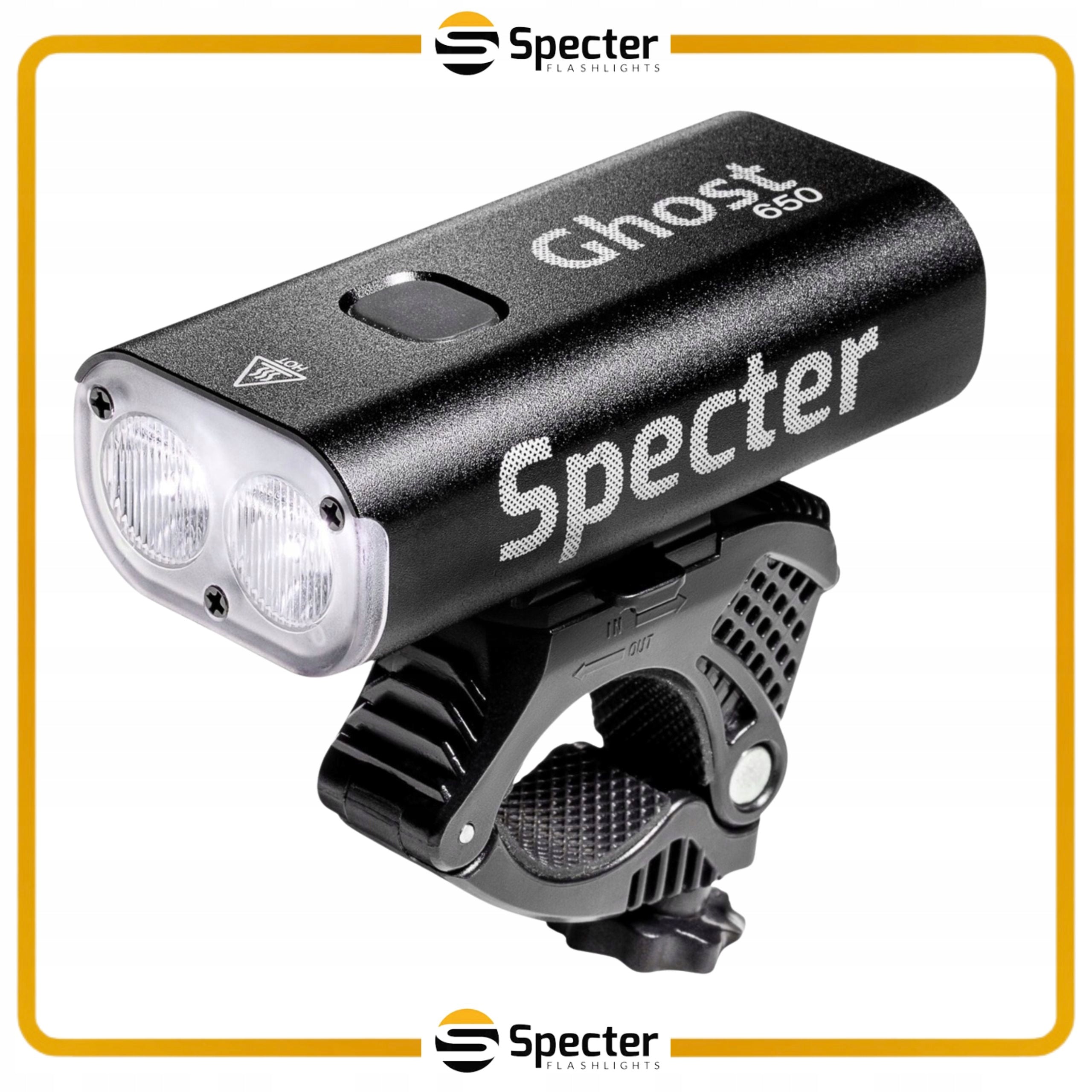 FRONT BIKE LIGHT LED USB C with Powerbank Function 650 LM 4400MAH Light beam 650 lm