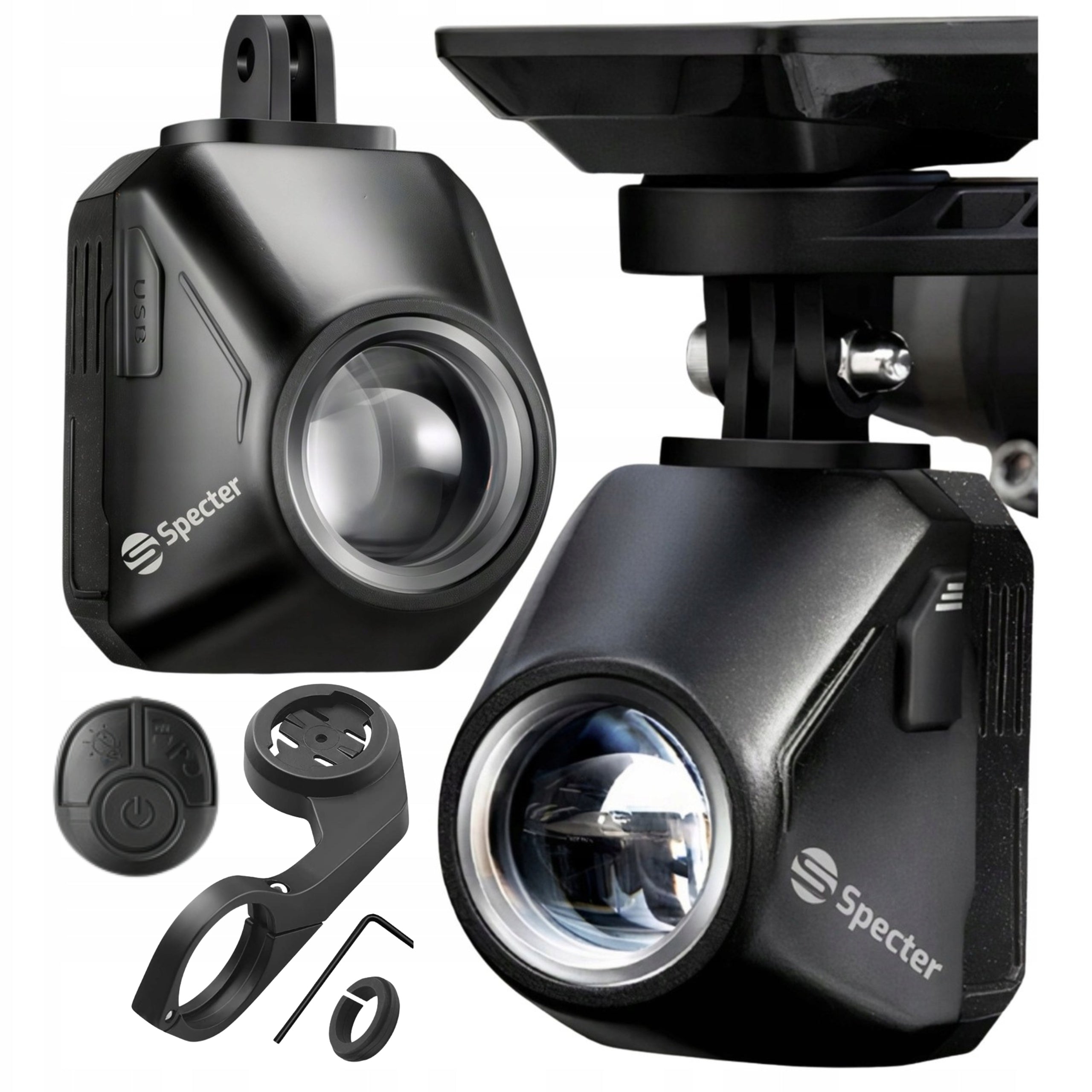 FRONT BIKE LIGHT Led Strong 1600lm Wireless Remote Control SPECTER WTG01