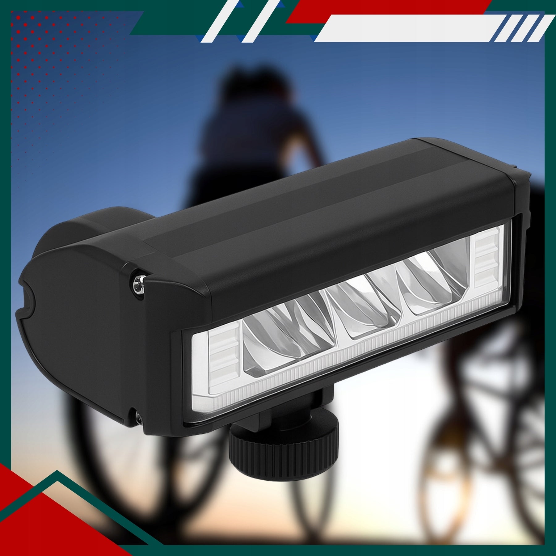 FRONT LED BICYCLE LIGHT FRONT BIKE HANDLEBAR STRONG USB 900lm Packaging status original