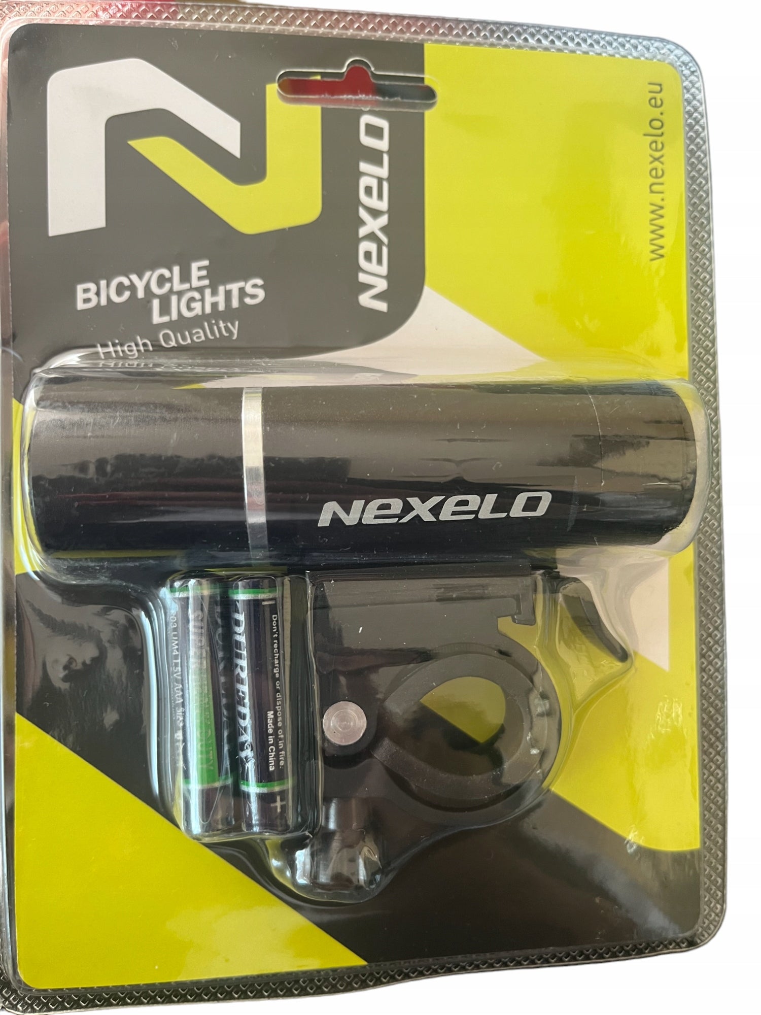 FRONT LED BICYCLE LIGHT NEXELO PREMIUM BICYCLE LIGHTING 2 FUNCTIONS Color black