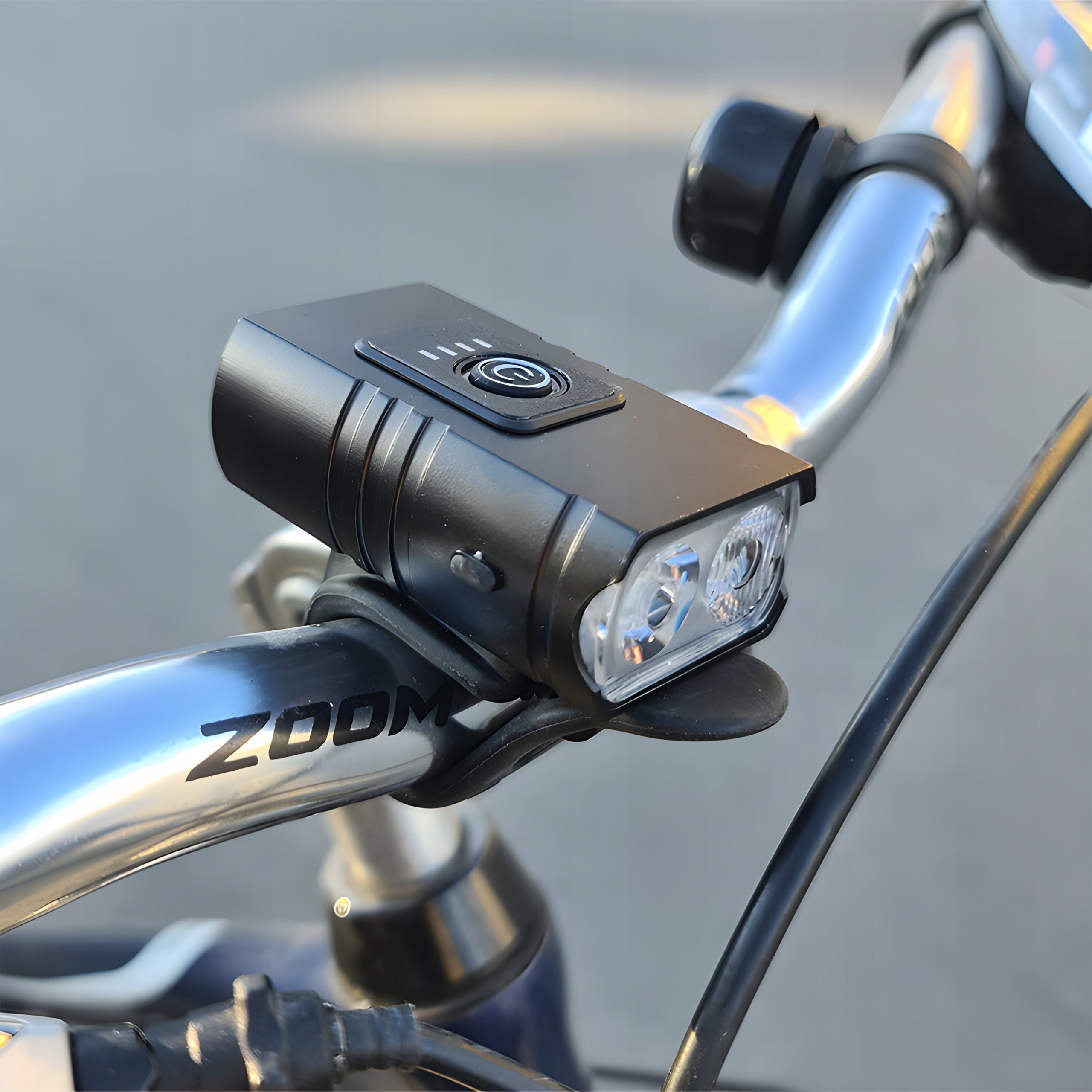 FRONT LED BICYCLE LIGHT POWERFUL RECHARGEABLE FOR BICYCLE LED Modes Manufacturer code OŚWIETLENIE LAMPKI ŚWIATŁO NA ROWER USB