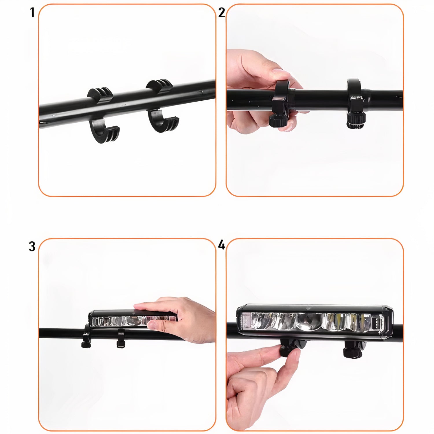FRONT LED BICYCLE LIGHT Powerful USB C 1400LM IPX6 Specter Simple Installation Light beam 1400 lm