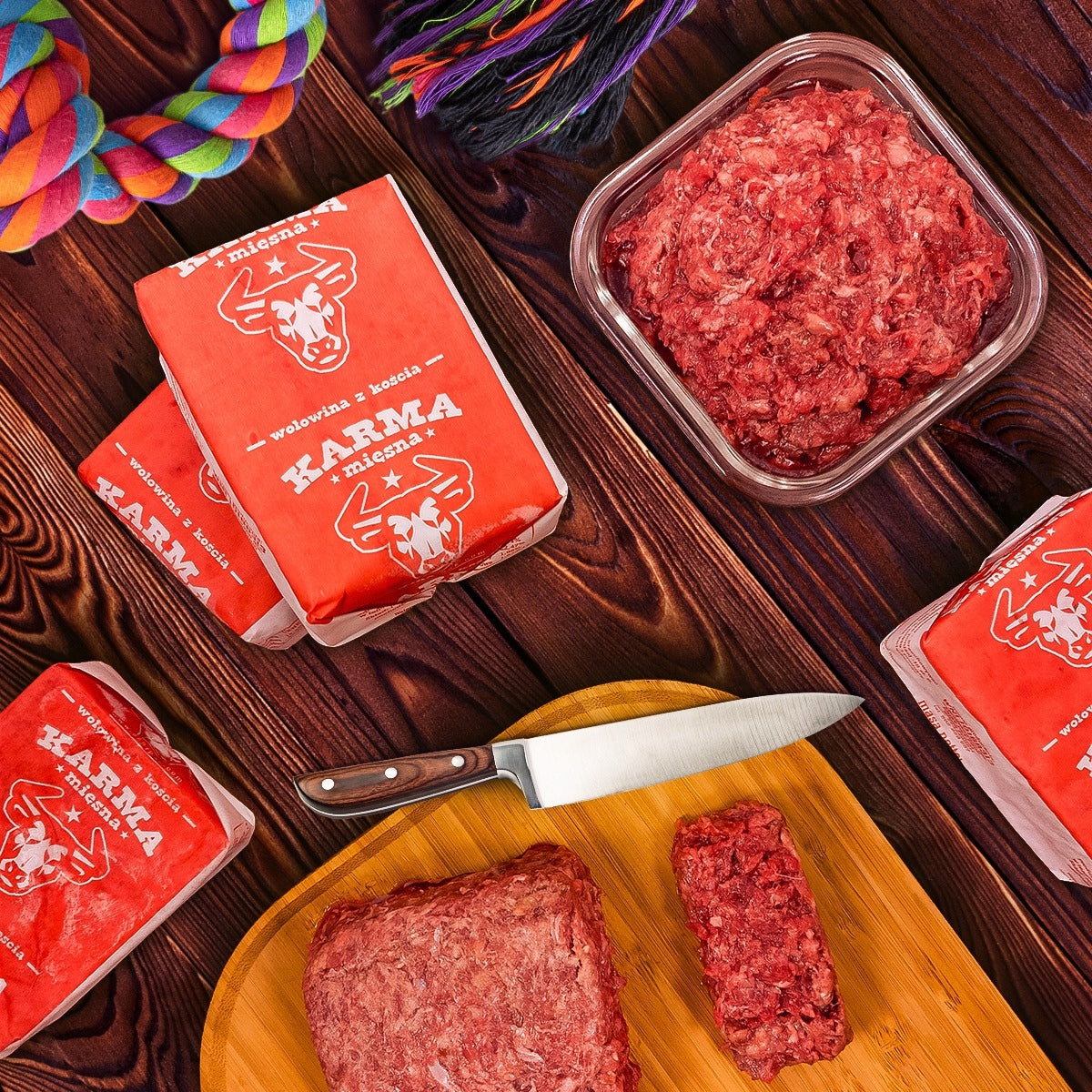 FROZEN MEAT FOR DOG BEEF Z/K 10kg beef food Dyzio raw BARF Packaging status original
