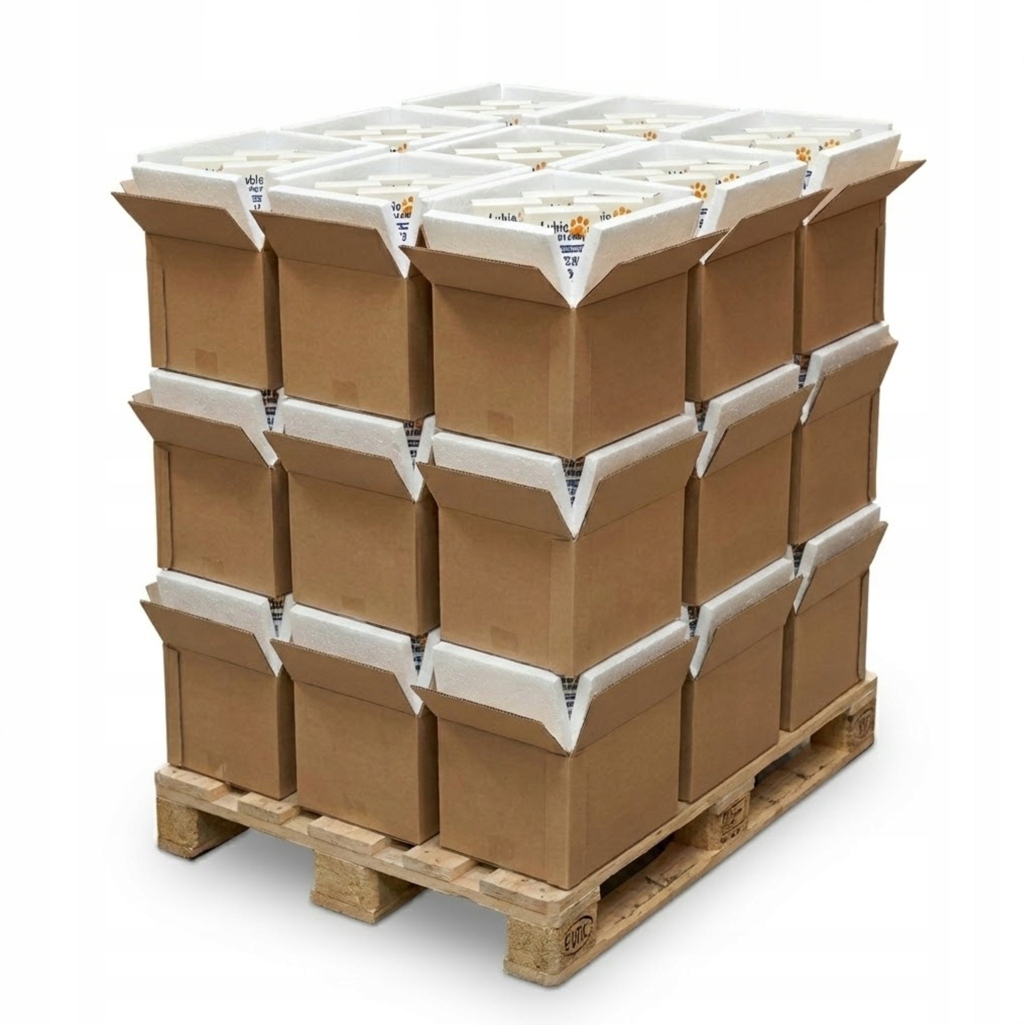 FROZEN MEAT FOR DOG BONELESS BEEF 100% BARF CUBES BEEF FEED 10KG Brand LubieZwierzaki