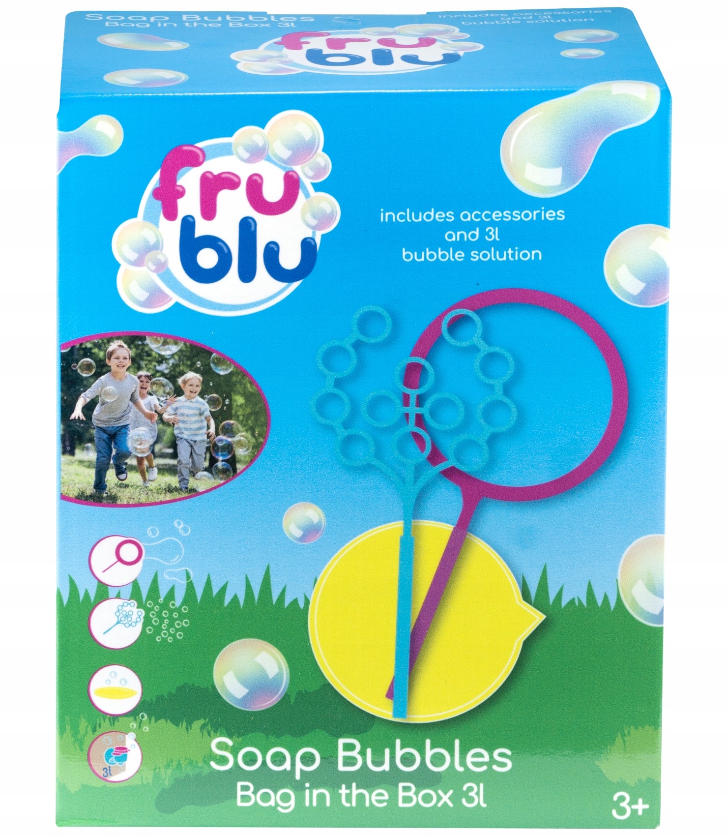 FRU BLU bubbles 3 liters BOX WITH TAP + accessories LIQUID DOES NOT STAIN CLOTHES!! Manufacturer code DKF0169