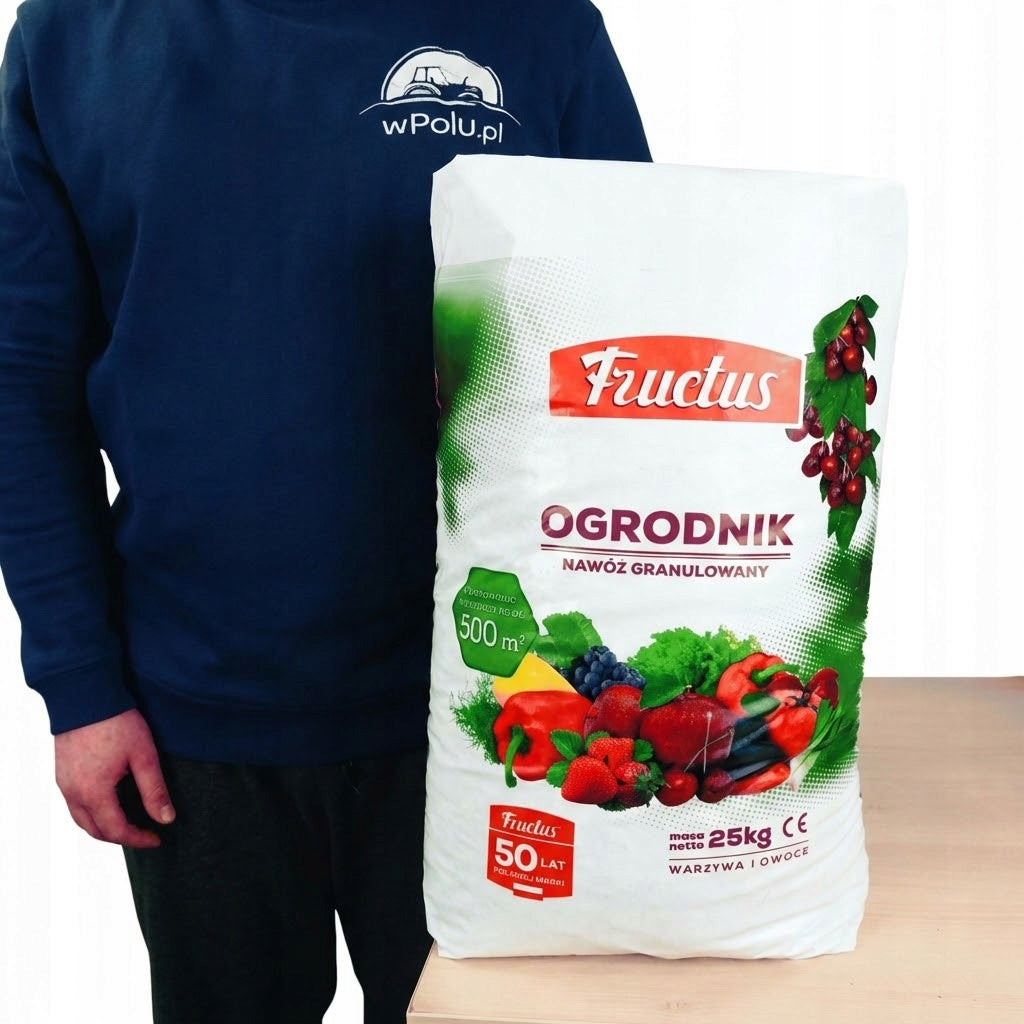 FRUCTUS GARDENER 25 KG COMPLEX FERTILIZER FOR FRUIT VEGETABLES OF CONIFERS LAWNS Form granules