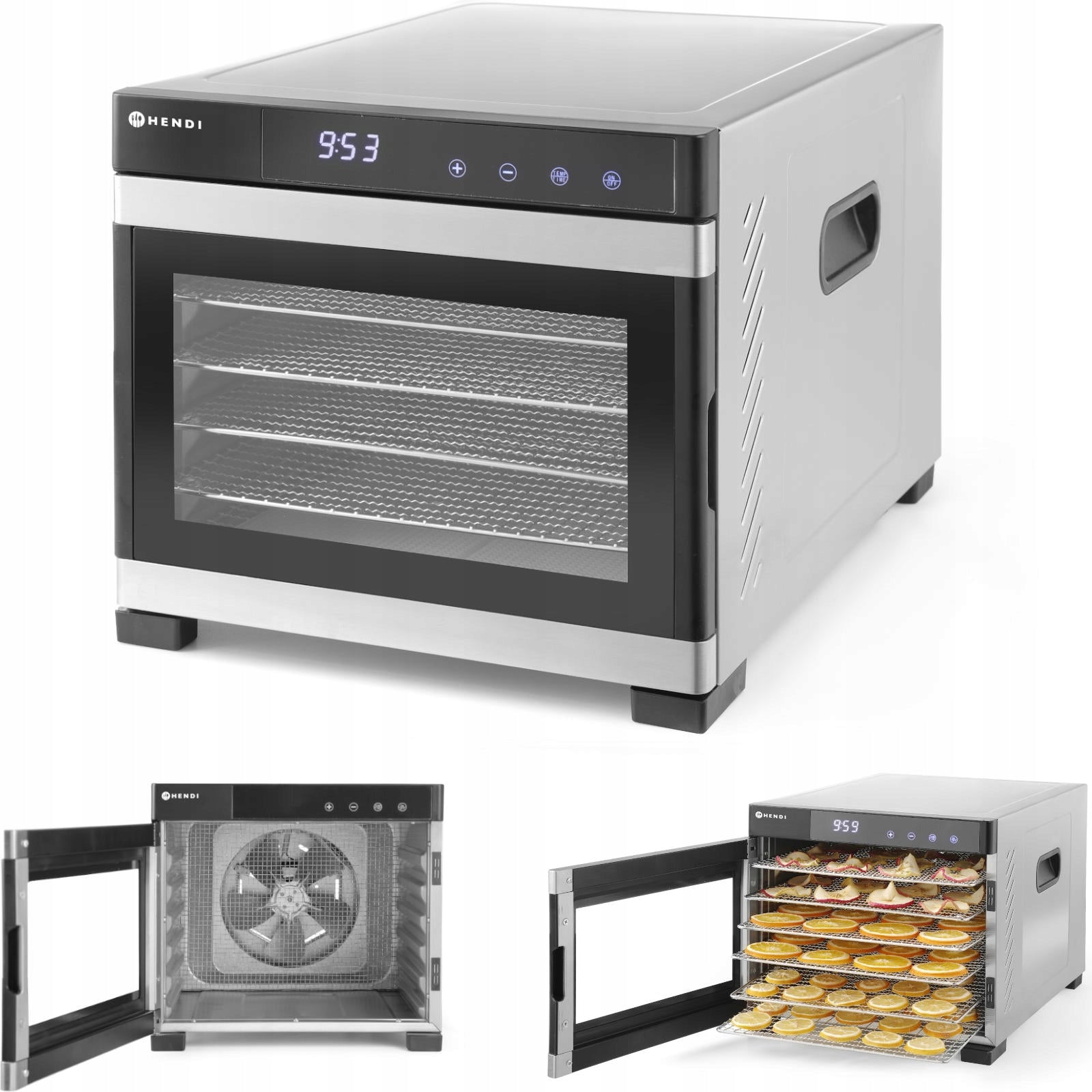 FRUIT DRYER MUSHROOMS HERB MEAT FISH FOOD PROFI 650W Brand Hendi