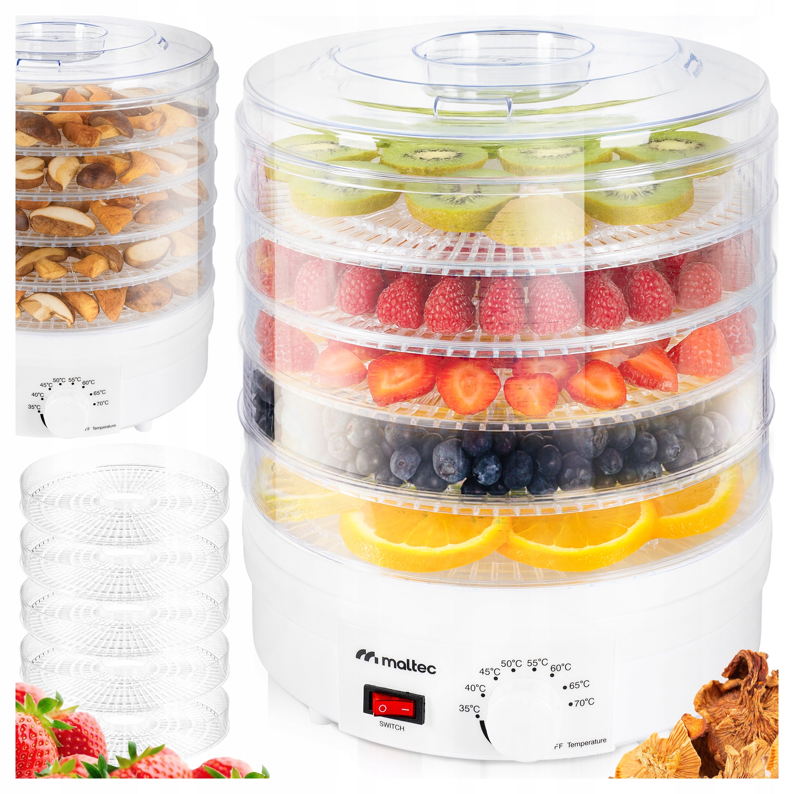 FRUIT MUSHROOM DRYER FOOD HERBS FOOD GRADE 500W LARGE 5 SIT