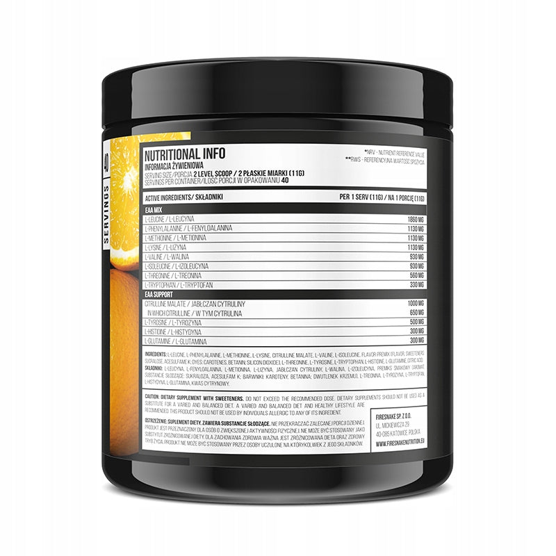 FSN EAA 440G ESSENTIAL AMINO ACIDS XTRA AMINO + CITRULLINE TYROSINE raspberry Brand Fire Snake