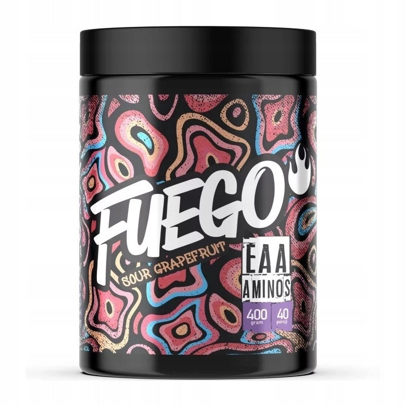 FUEGO EAA 400G SOUR GRAPEFRUIT AMINO ACIDS REGENERATION BCAA grapefruit