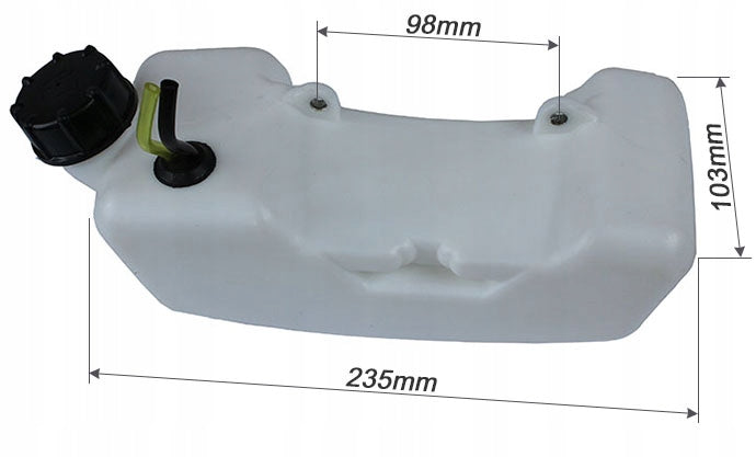 FUEL TANK FOR CHINESE COMBUSTION SCYTHE COMPLETE 1,2L WITH HOSES Kind Seal
