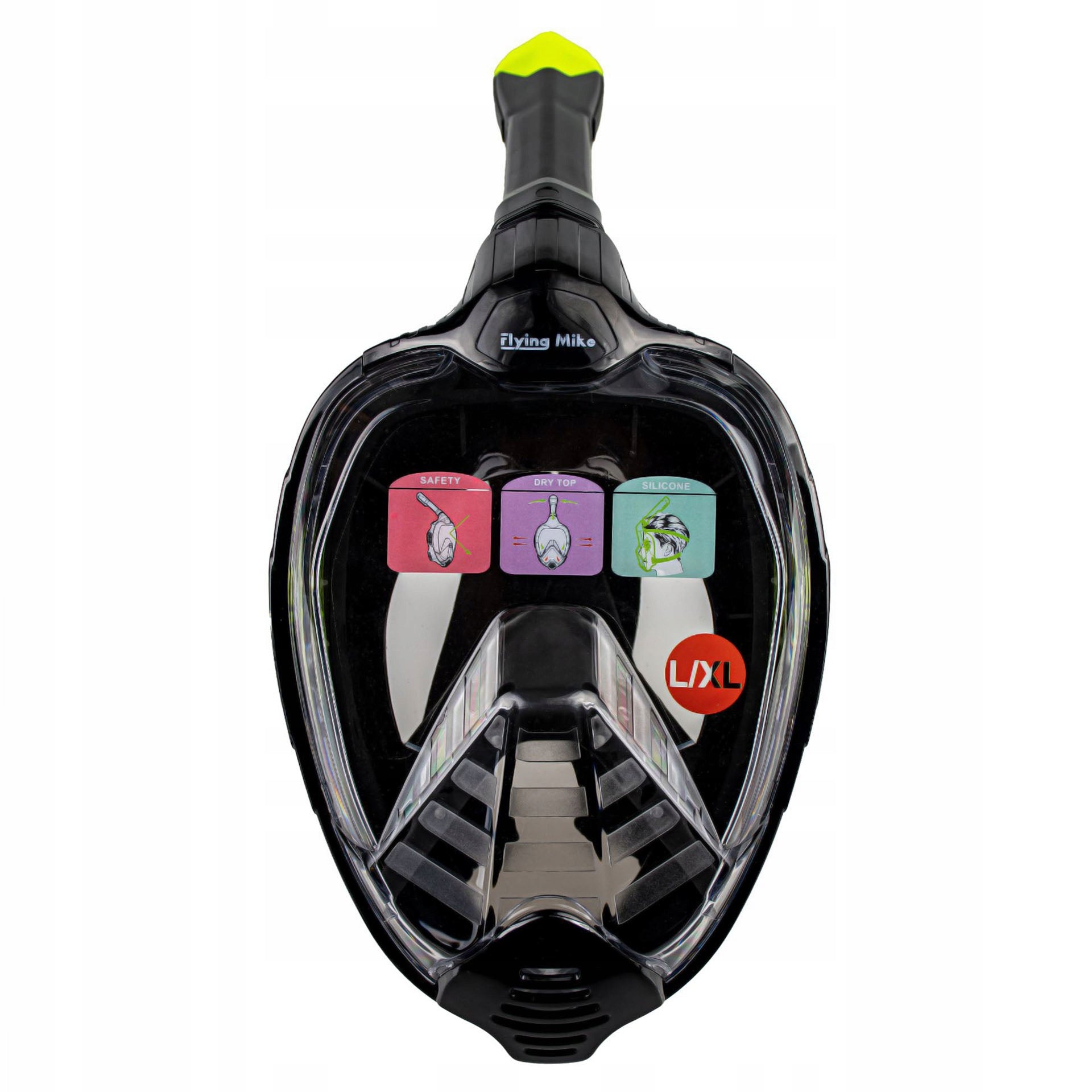 FULL FACE DIVE Mask FOR WHOLE FACE snorkeling WITH SNORKEL S/M Product weight with unit packaging 1 kg