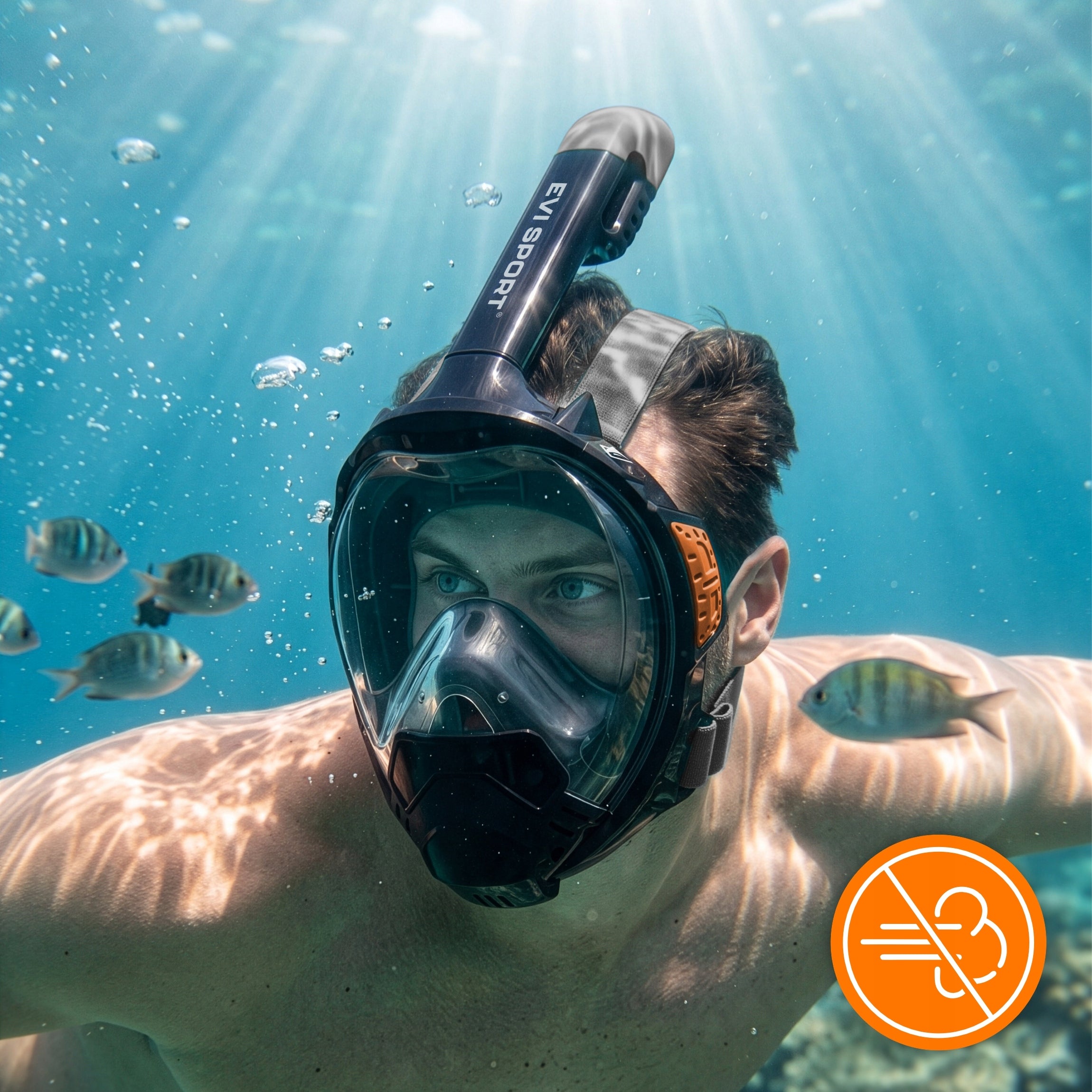 FULL FACE DIVING AND SNORKELING MASK 180 NON-PAIRING V5.2 L/XL Manufacturer code SHP-1203