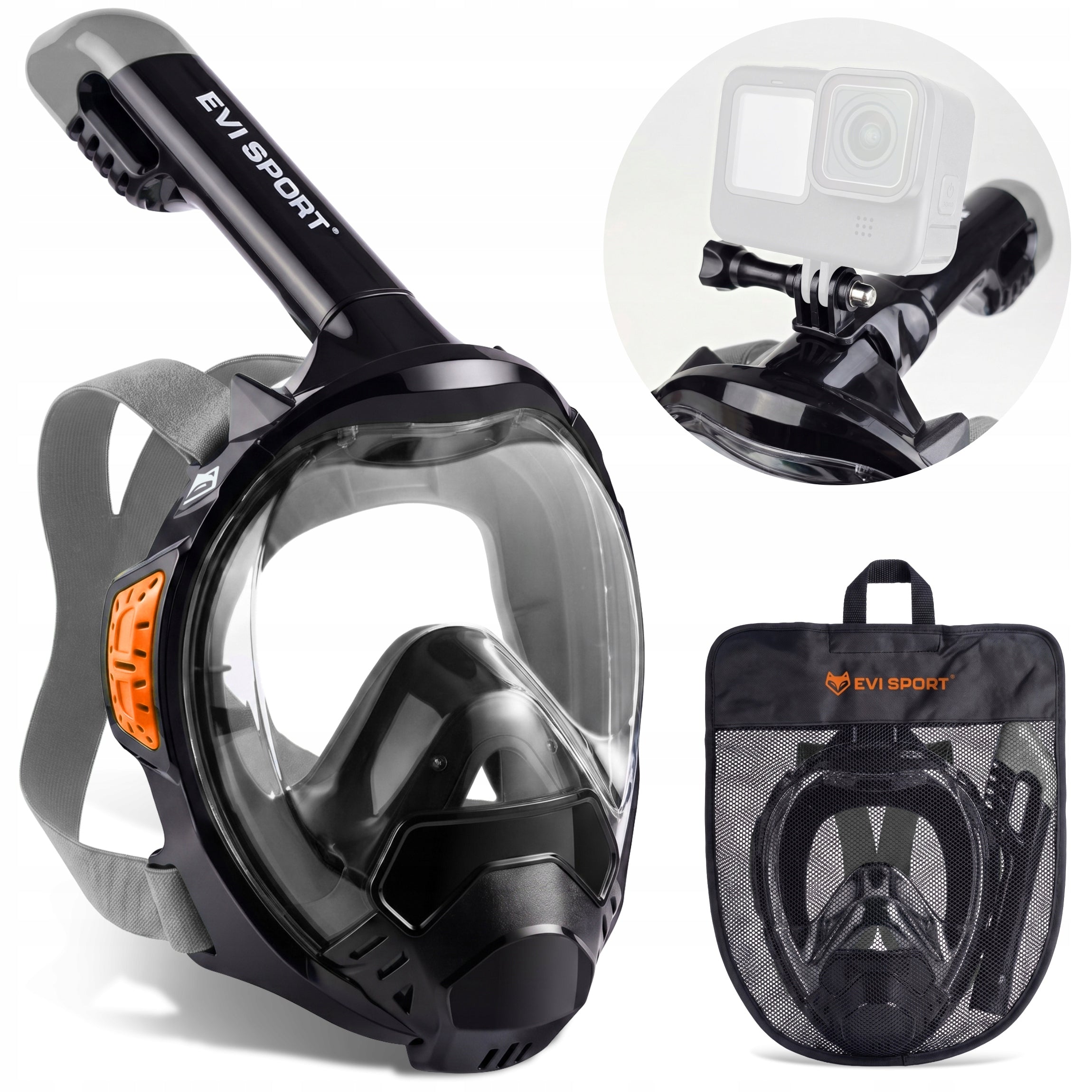 FULL FACE DIVING AND SNORKELING MASK 180 NON-PAIRING V5.2 L/XL