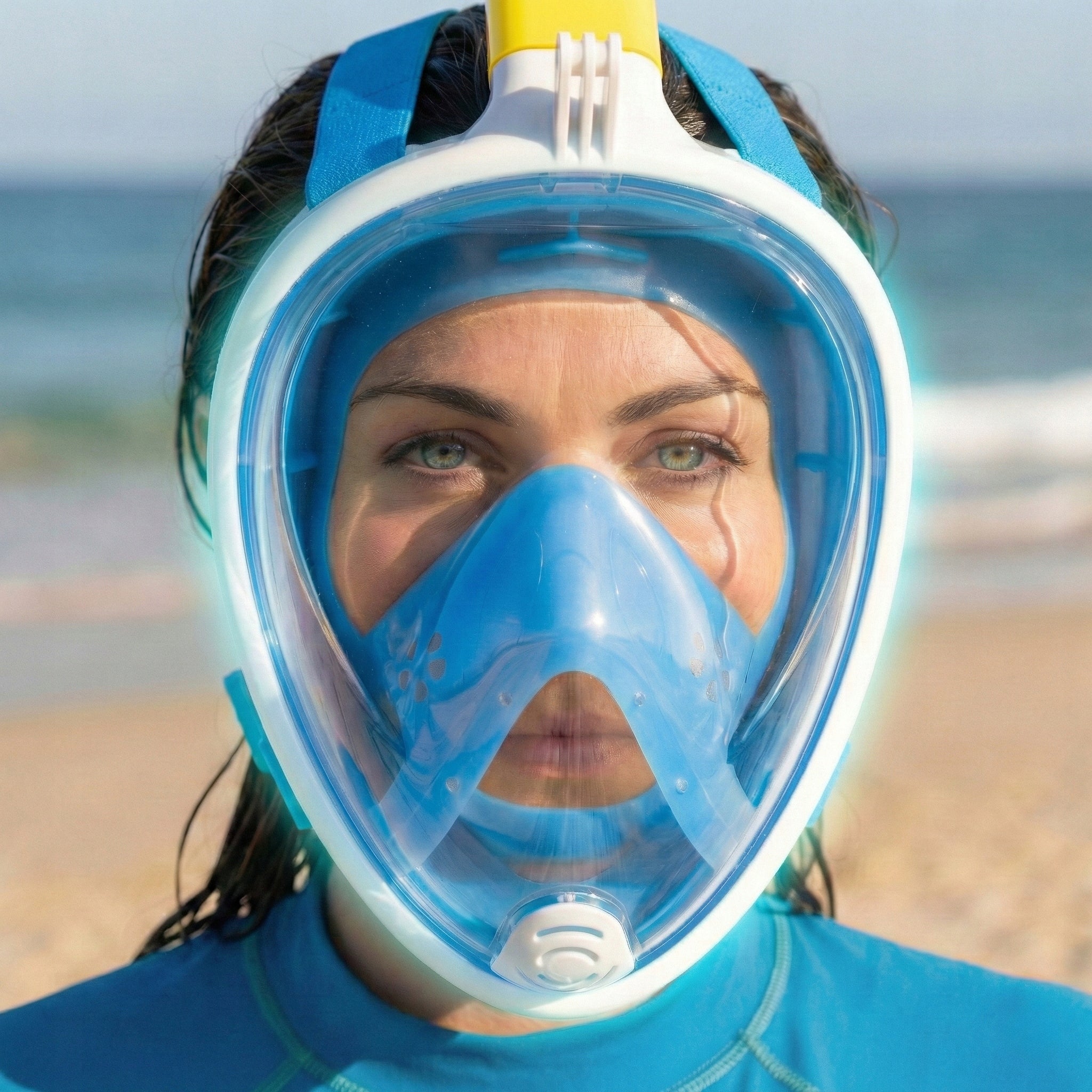 FULL FACE DIVING MASK FOR CHILDREN FOR SNORKELING S/M AntiFog Manufacturer code Maska do snorkelingu (1 rurka) S/M