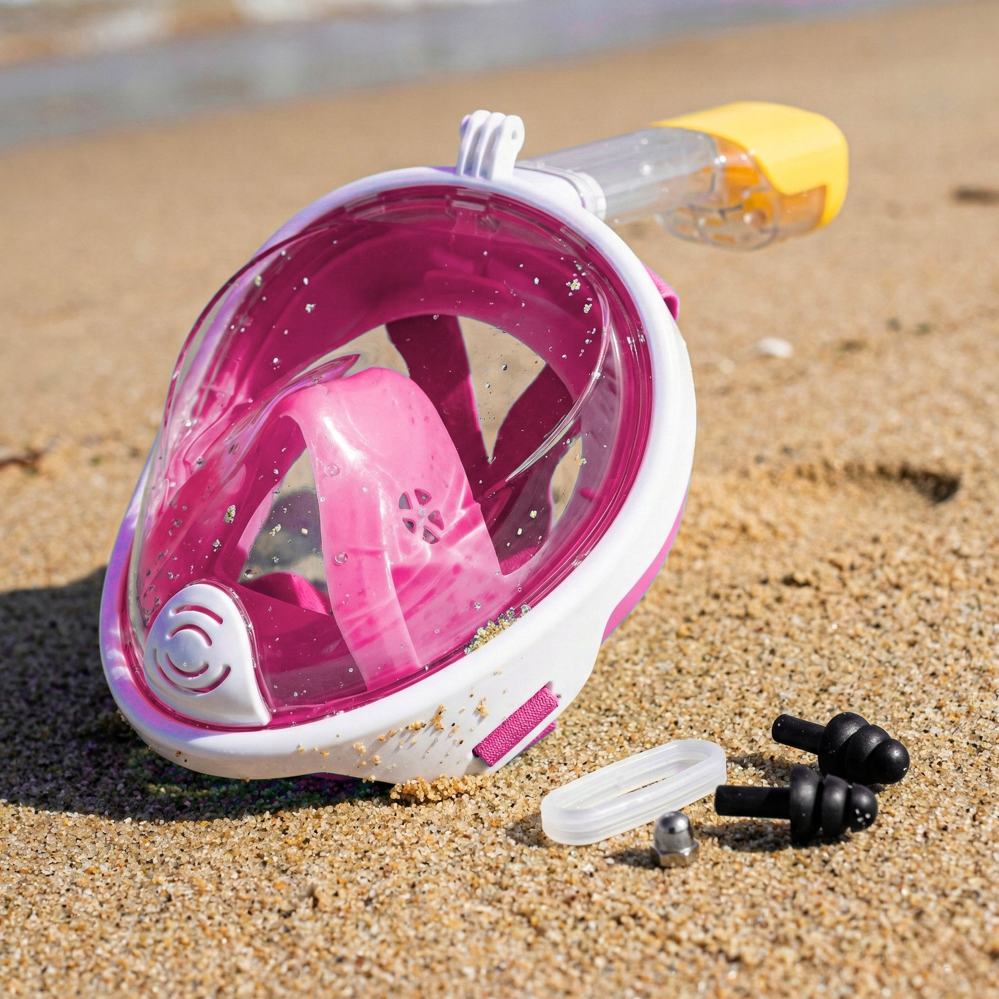 FULL FACE DIVING MASK FOR KIDS FOR SNORKELING S/M AntiFog Model Maska do nurkowania snorkelingu pełnotwarzowa