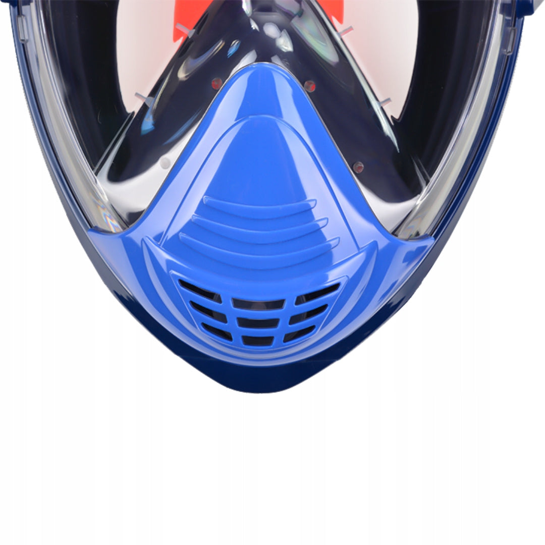FULL FACE DIVING MASK FOR WHOLE FACE snorkeling DOES NOT EVAPORATE L/XL Color blue