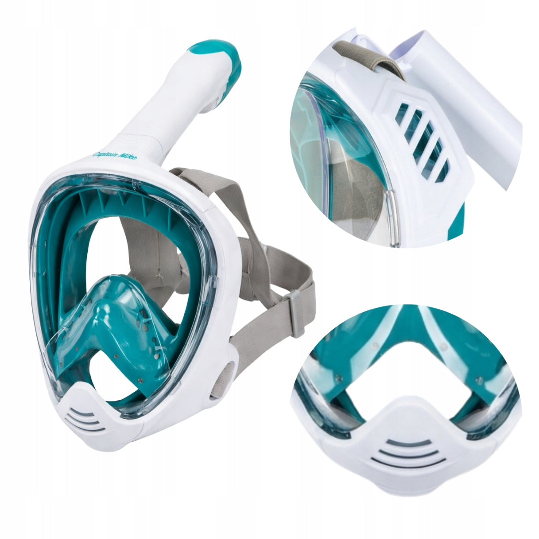 FULL FACE DIVING MASK FOR WHOLE FACE snorkeling DOES NOT EVAPORATE L/XL