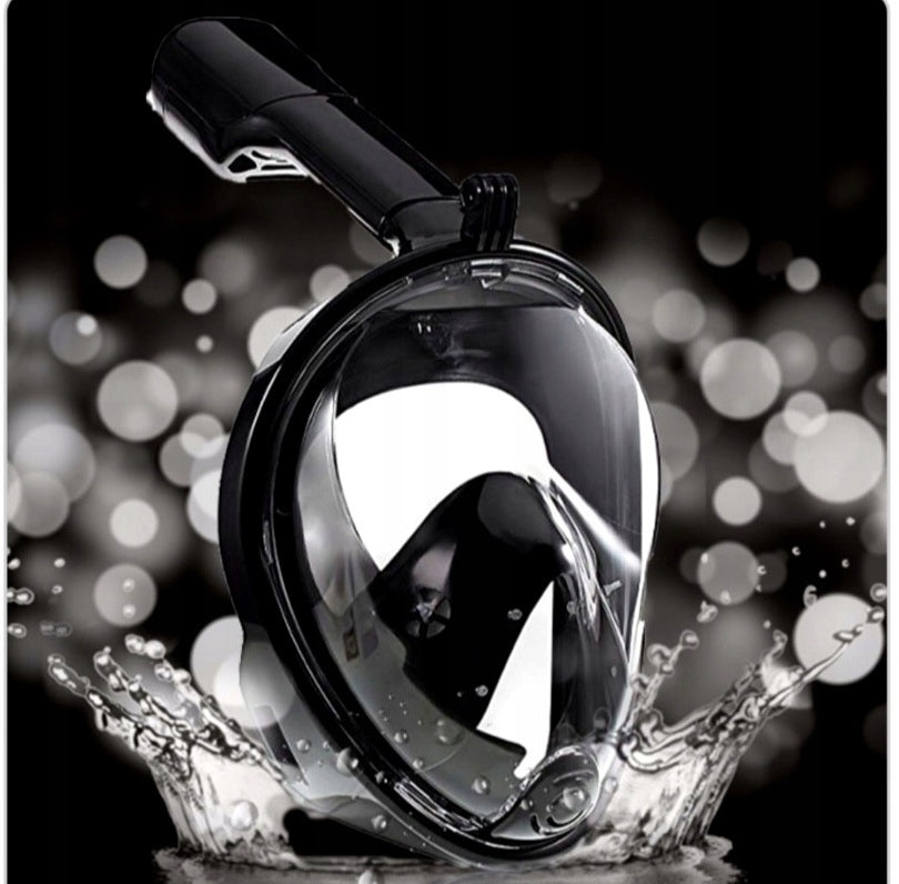 FULL FACE DIVING MASK WITH TUBE DOES NOT EVAPORATE L/XL ANTIFOG Brand Renew Force
