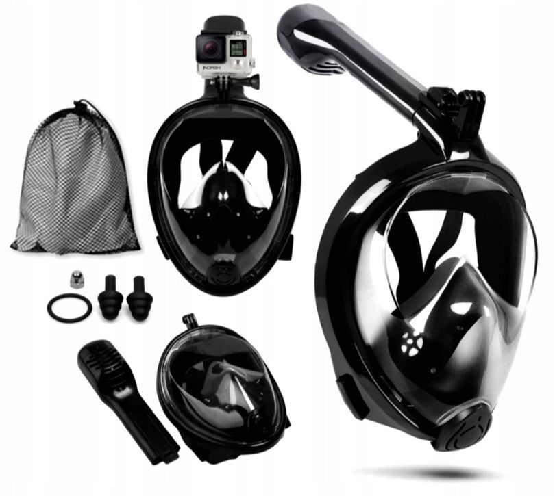 FULL FACE DIVING MASK WITH TUBE DOES NOT EVAPORATE L/XL ANTIFOG Kind for children full face with tube